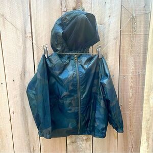 Mango kids wind breaker camouflage print jacket size 6/7 years